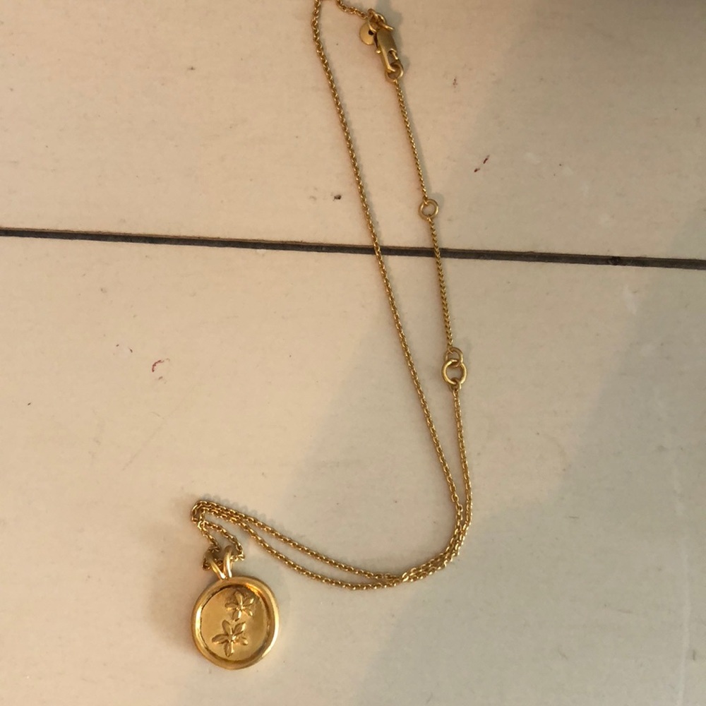 Madewell posy coin necklace